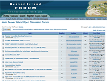 Tablet Screenshot of beaverislandforum.com